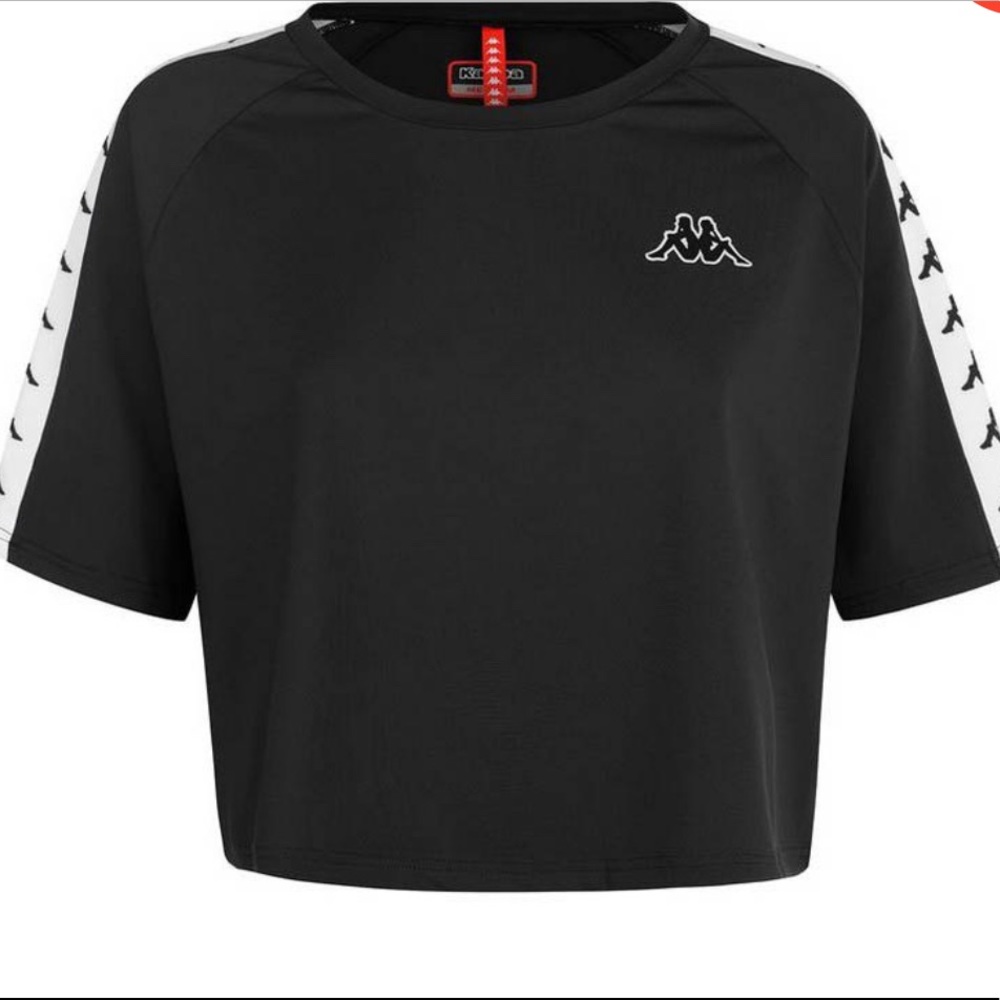 Kappa cropped T shirt Size large